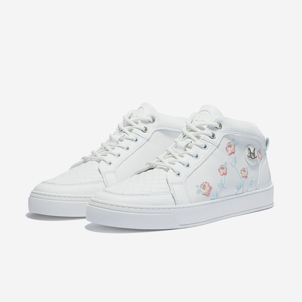 Leandro Lopes Mid Top - Ezio - White-Tiffany