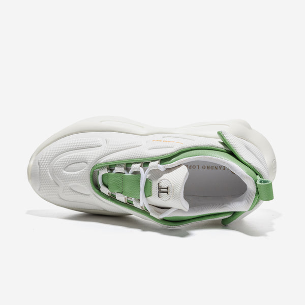 Leandro Lopes Runner - Mining Shoe - White-Mint