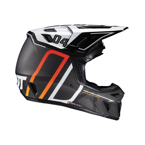 Leatt Helmet Kit Moto 9.5 Carbon With 6.5 Iriz Goggle