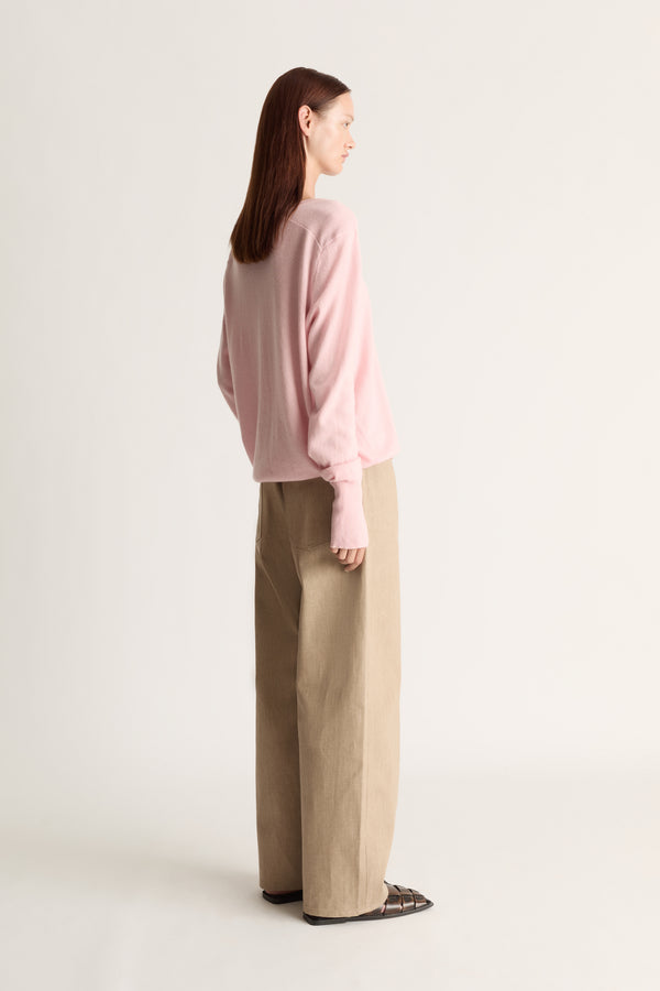 Lee Mathews Cashmere V Neck Sweater