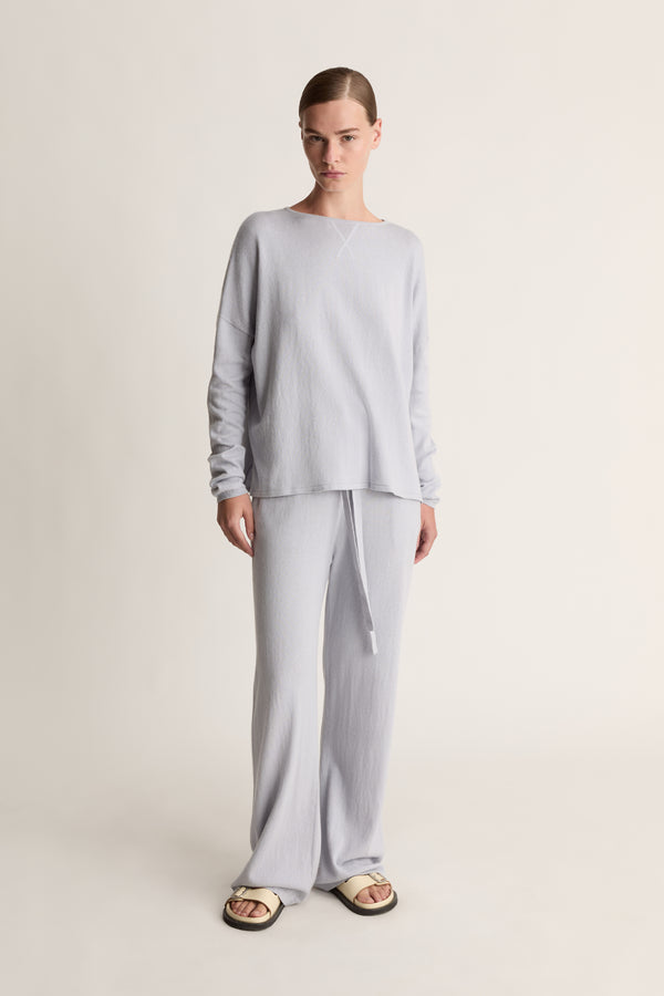 Lee Mathews Cotton Cashmere LS Boxy Knit