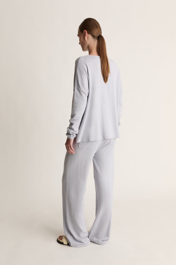 Lee Mathews Cotton Cashmere LS Boxy Knit