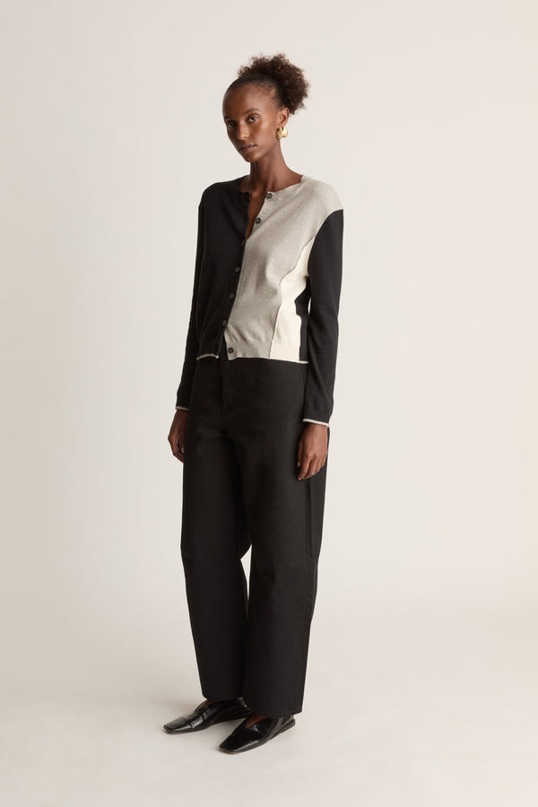 Lee Mathews Cotton Cashmere LS Cardigan