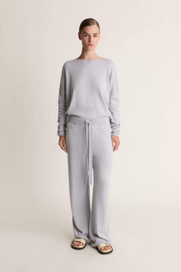 lee mathews Cotton Cashmere Wide Leg Pant
