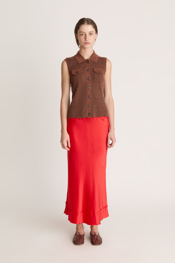 lee mathews Eve Sleeveless Cardigan