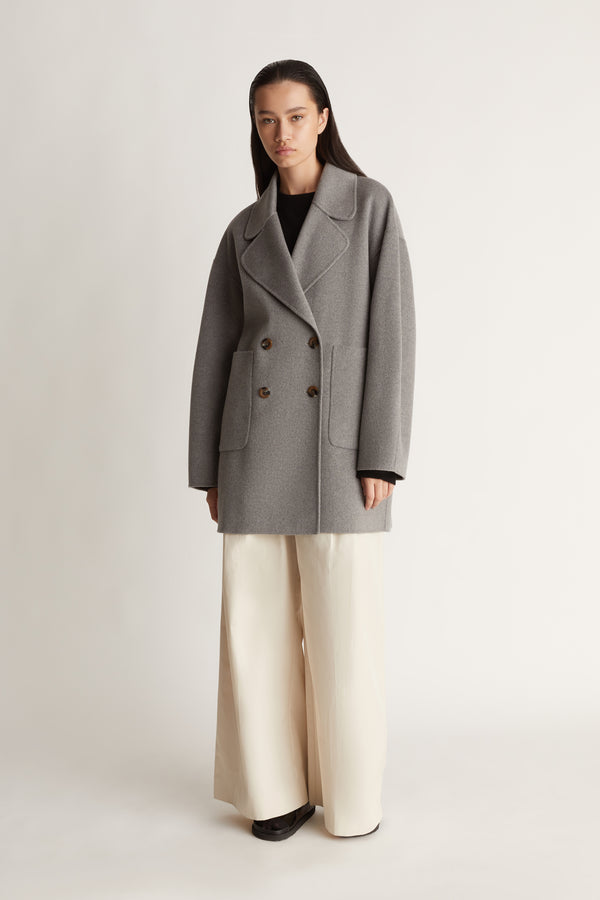 Lee Mathews Florentine Cashmere Pea Coat
