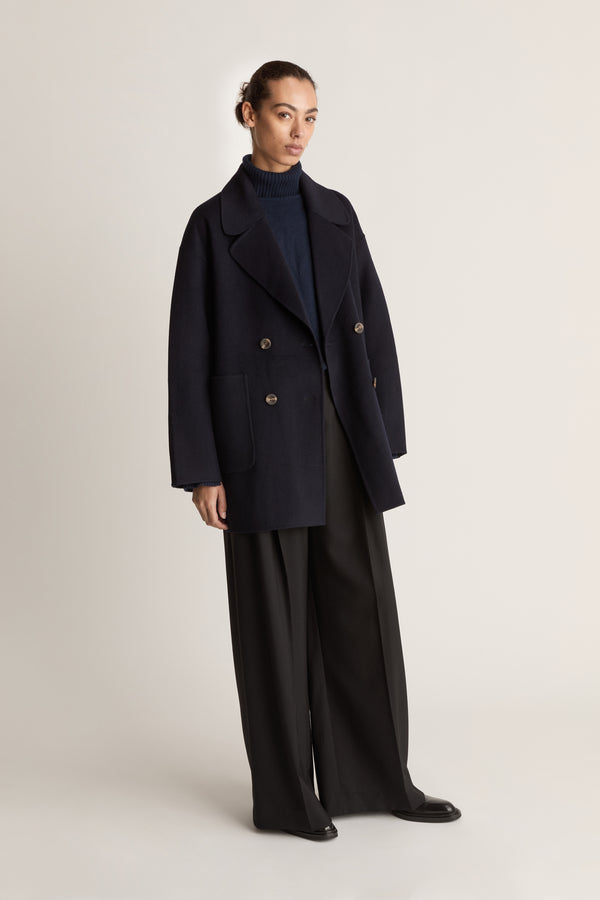 Lee Mathews Florentine Cashmere Pea Coat