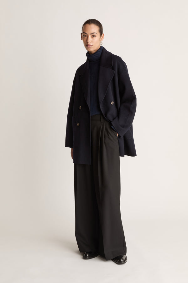 lee mathews Florentine Cashmere Pea Coat