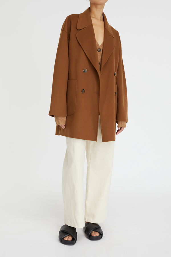 Lee Mathews Florentine Cashmere Pea Coat