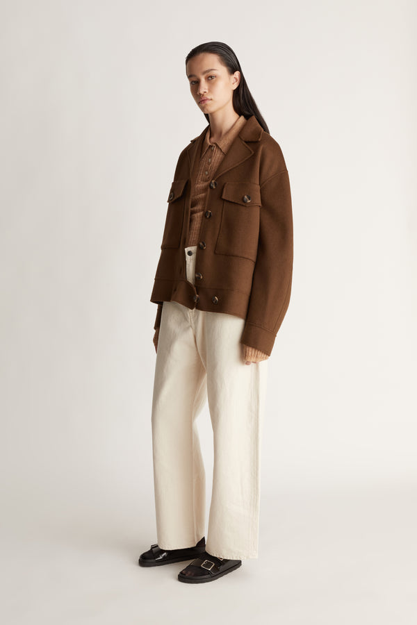 lee mathews Florentine Cashmere Worker Jacket