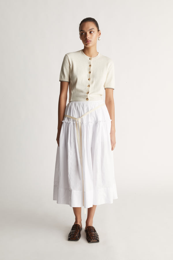 lee mathews Frida Gathered Skirt