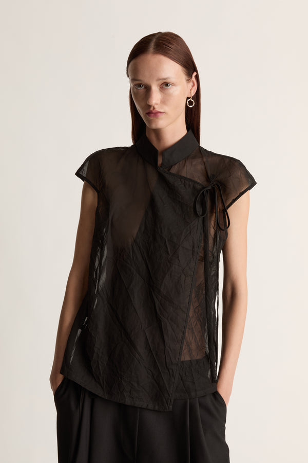 Lee Mathews Iris Wrap Top