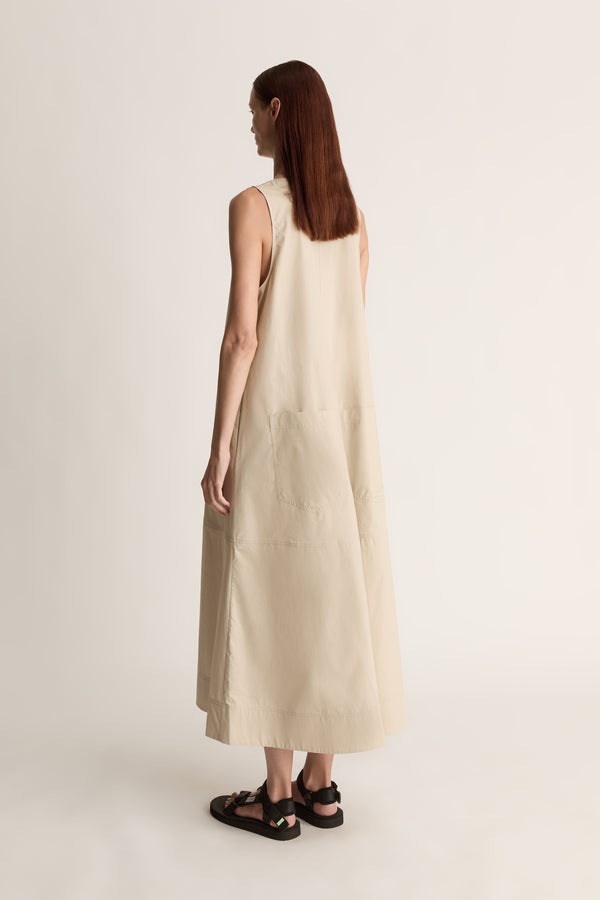 Lee Mathews LM Poplin Apron Dress