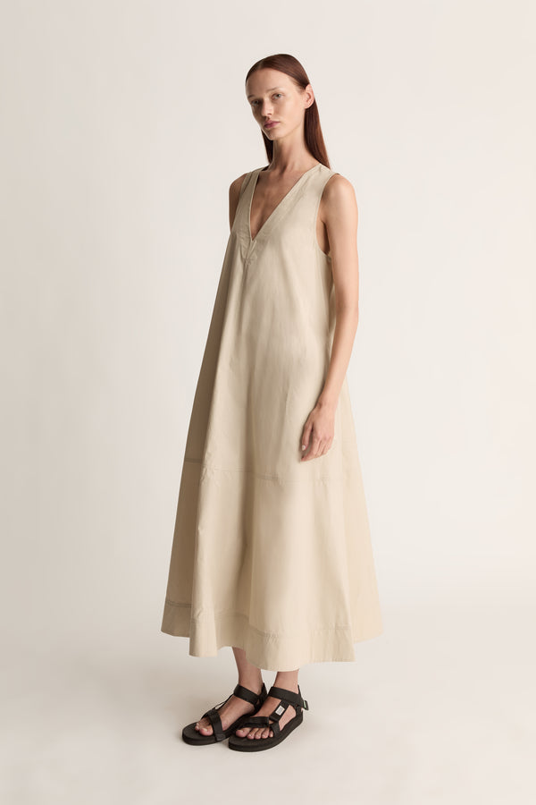 lee mathews LM Poplin Apron Dress