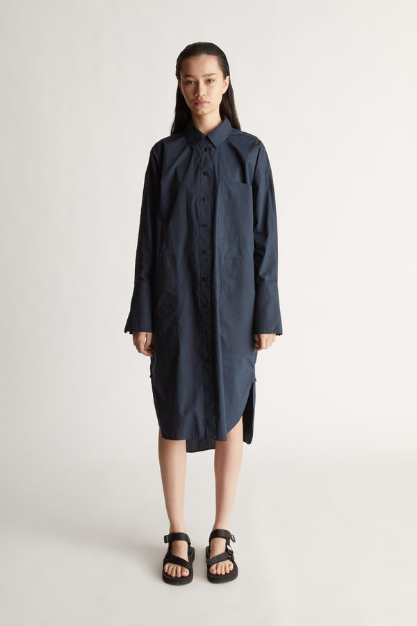 Lee Mathews LM Poplin LS Shirt Dress