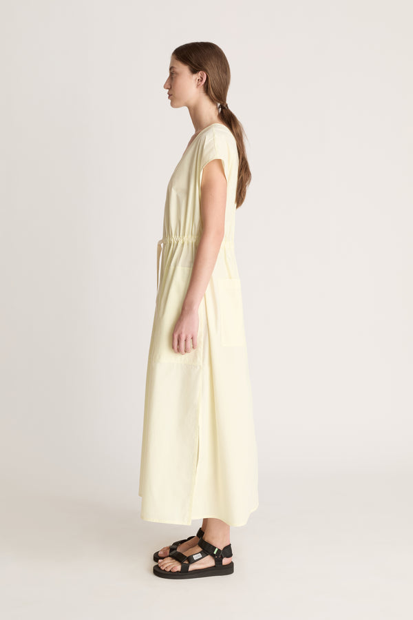 Lee Mathews LM Poplin V Neck Dress