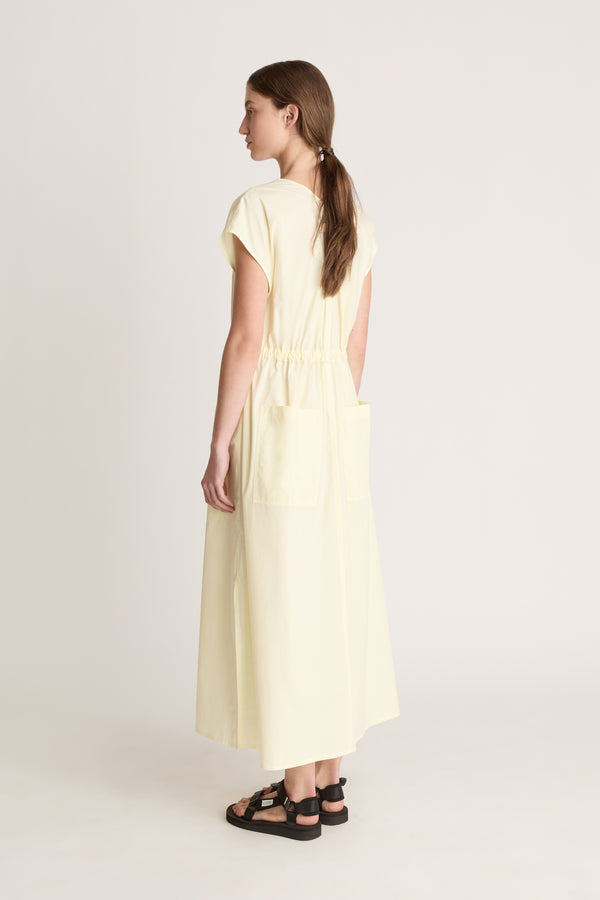 Lee Mathews LM Poplin V Neck Dress
