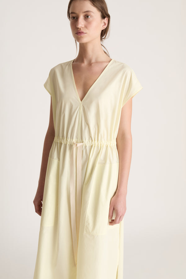 Lee Mathews LM Poplin V Neck Dress