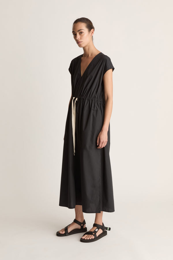 Lee Mathews LM Poplin V Neck Dress