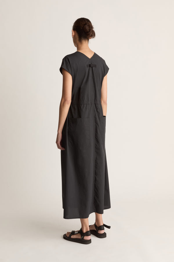 Lee Mathews LM Poplin V Neck Dress