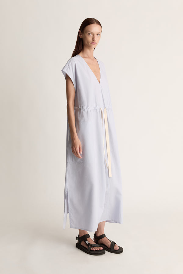 Lee Mathews LM Poplin V Neck Dress