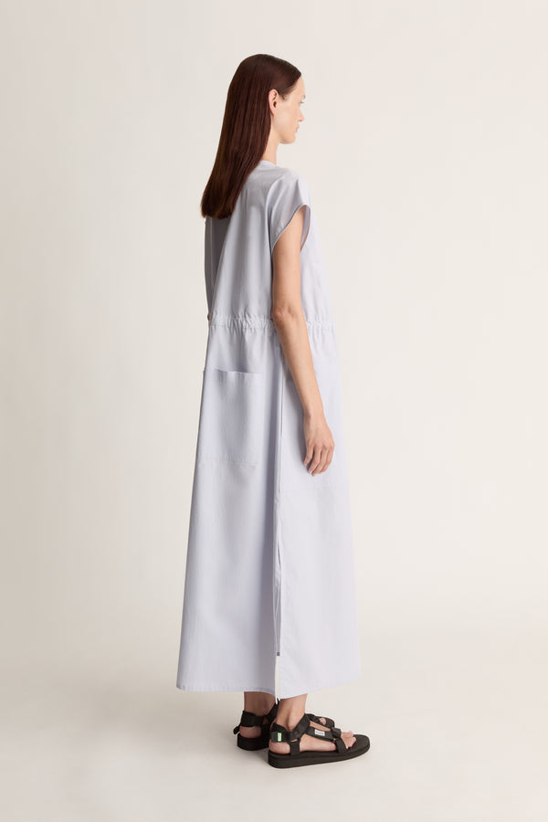 Lee Mathews LM Poplin V Neck Dress
