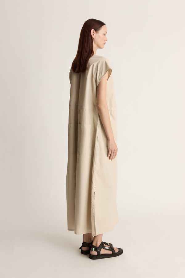 Lee Mathews LM Poplin V Neck Dress