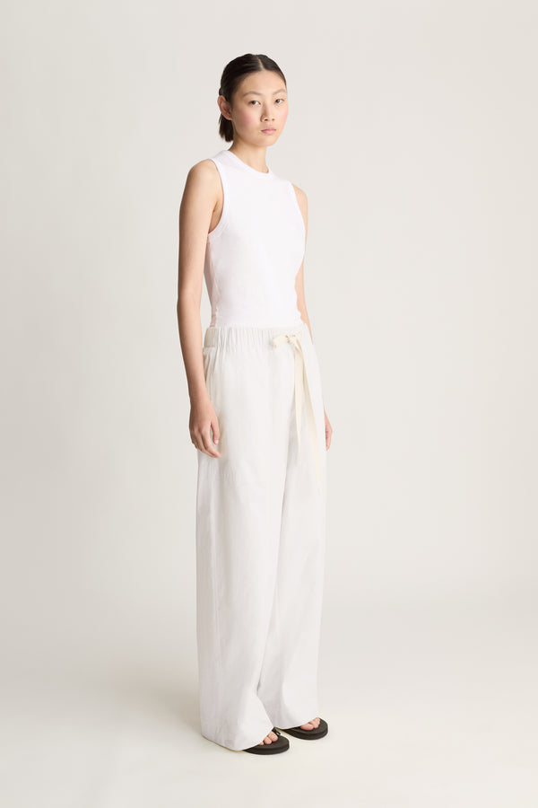 lee mathews LM Poplin Wide Leg Pant