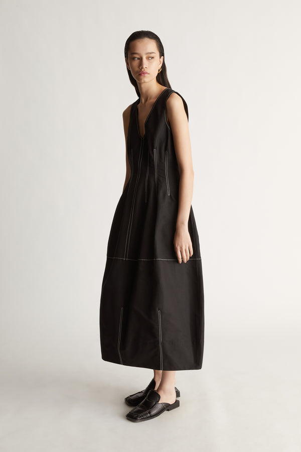 Lee Mathews Morgan V Neck Dress