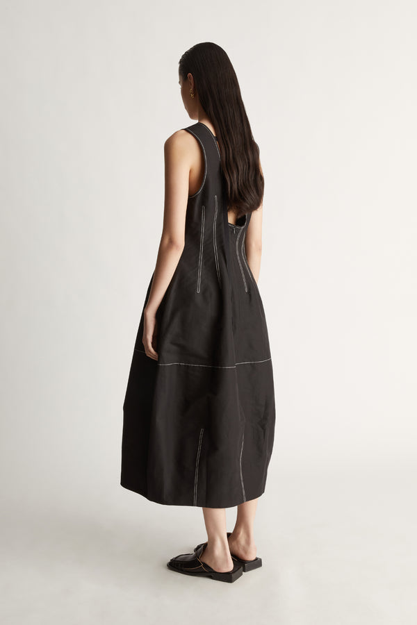 Lee Mathews Morgan V Neck Dress