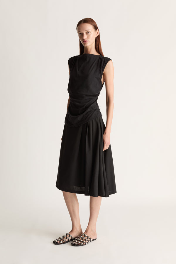 lee mathews Mortimer Pleated Skirt