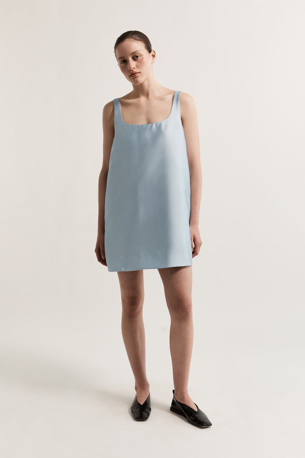 Lee Mathews Penny Scoop Neck Mini Dress