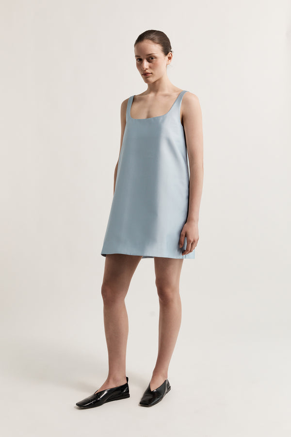 lee mathews Penny Scoop Neck Mini Dress