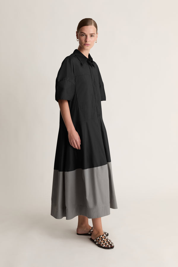 lee mathews Spencer Lantern Dress