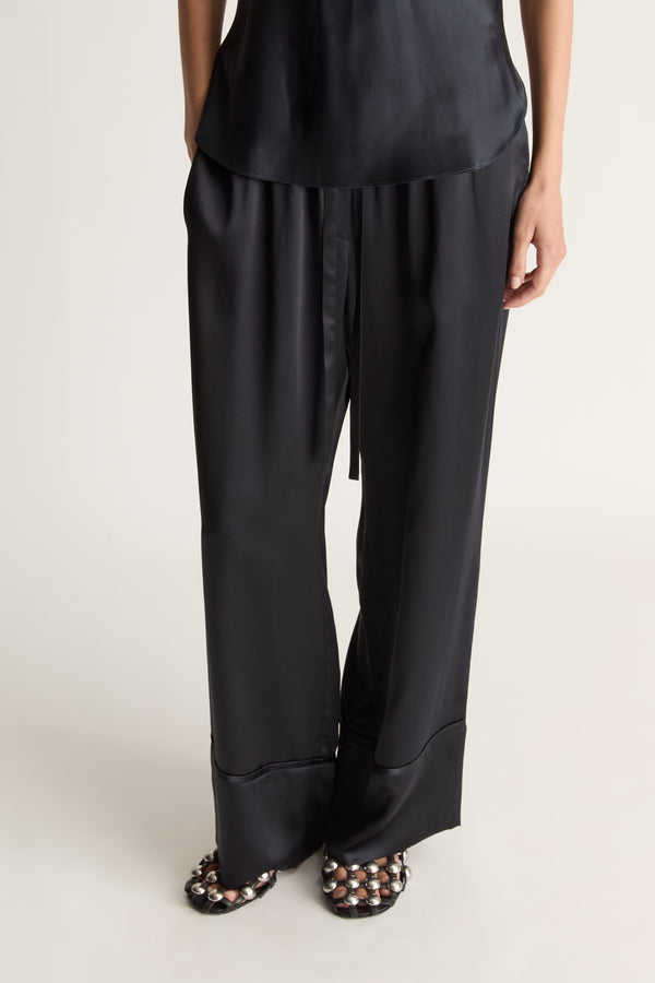 Lee Mathews Stella Silk Satin Pant