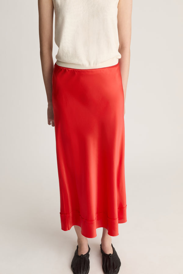 Lee Mathews Stella Silk Satin Skirt