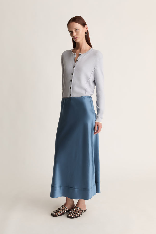 Lee Mathews Stella Silk Satin Skirt