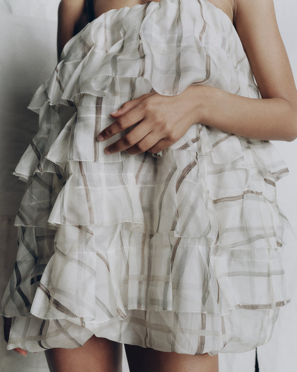 lee mathews Tia Ruffle Dress