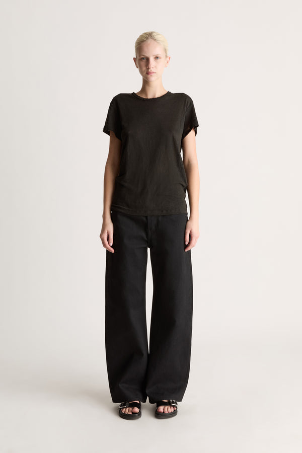 lee mathews Tilly Linen Jersey Tee