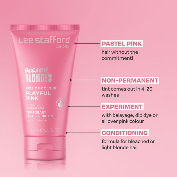 Lee Stafford Bleach Blondes Kiss Of Colour Playful Pink Treatment