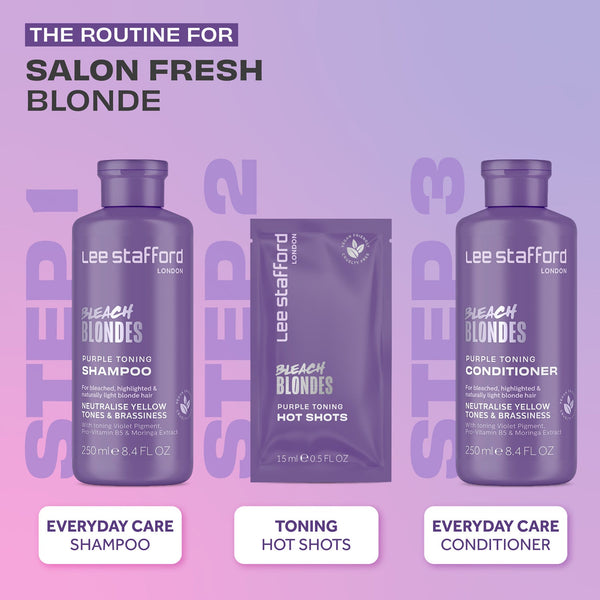 Lee Stafford Bleach Blondes Purple Toning Hot Shots