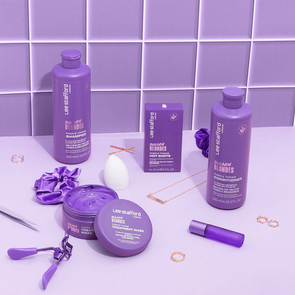 Lee Stafford Bleach Blondes Purple Toning Shampoo 500ml