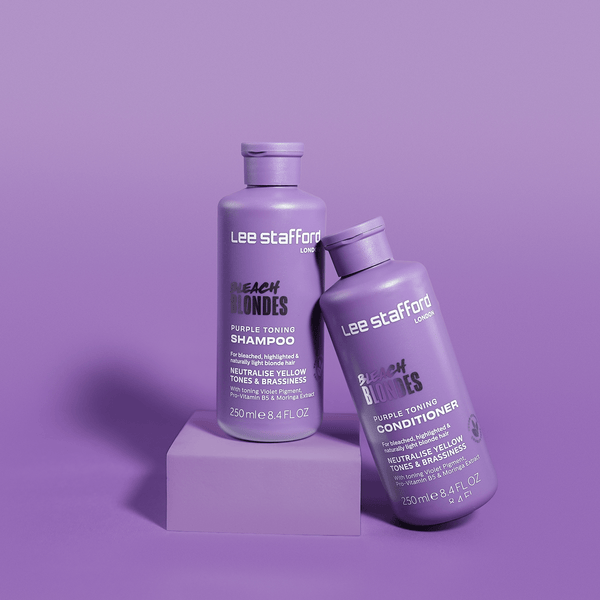 lee stafford Bleach Blondes Purple Toning Shampoo u0026 Conditioner Duo