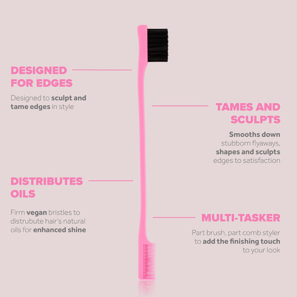 Lee Stafford For The Love Of Curls 2 In 1 Edge Brush U0026 Comb