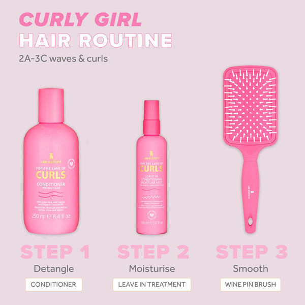 Lee Stafford For The Love Of Curls Wide Pin Paddle Brush