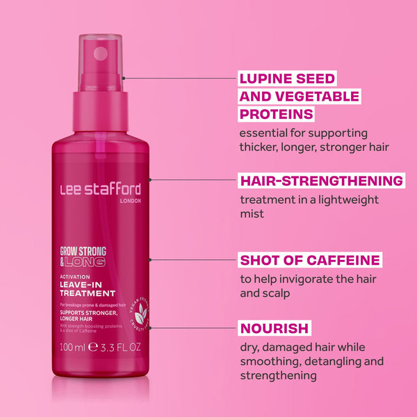 Lee Stafford Grow Strong U0026 Long Activation Leave-In Treatment