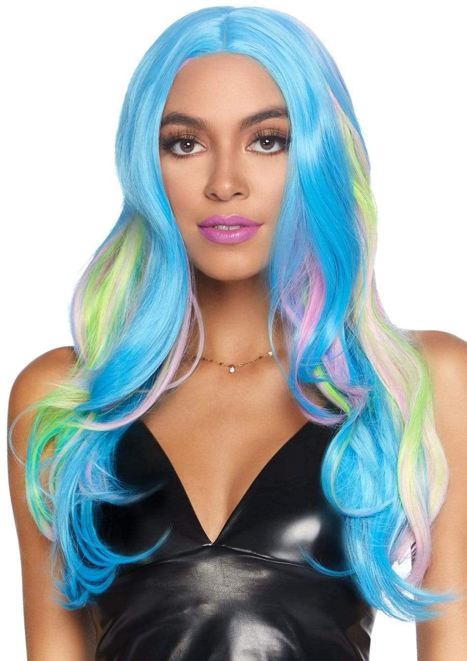 Leg Avenue 27" Mystic Hue Multi Color Wavy Long Wig Multicolor