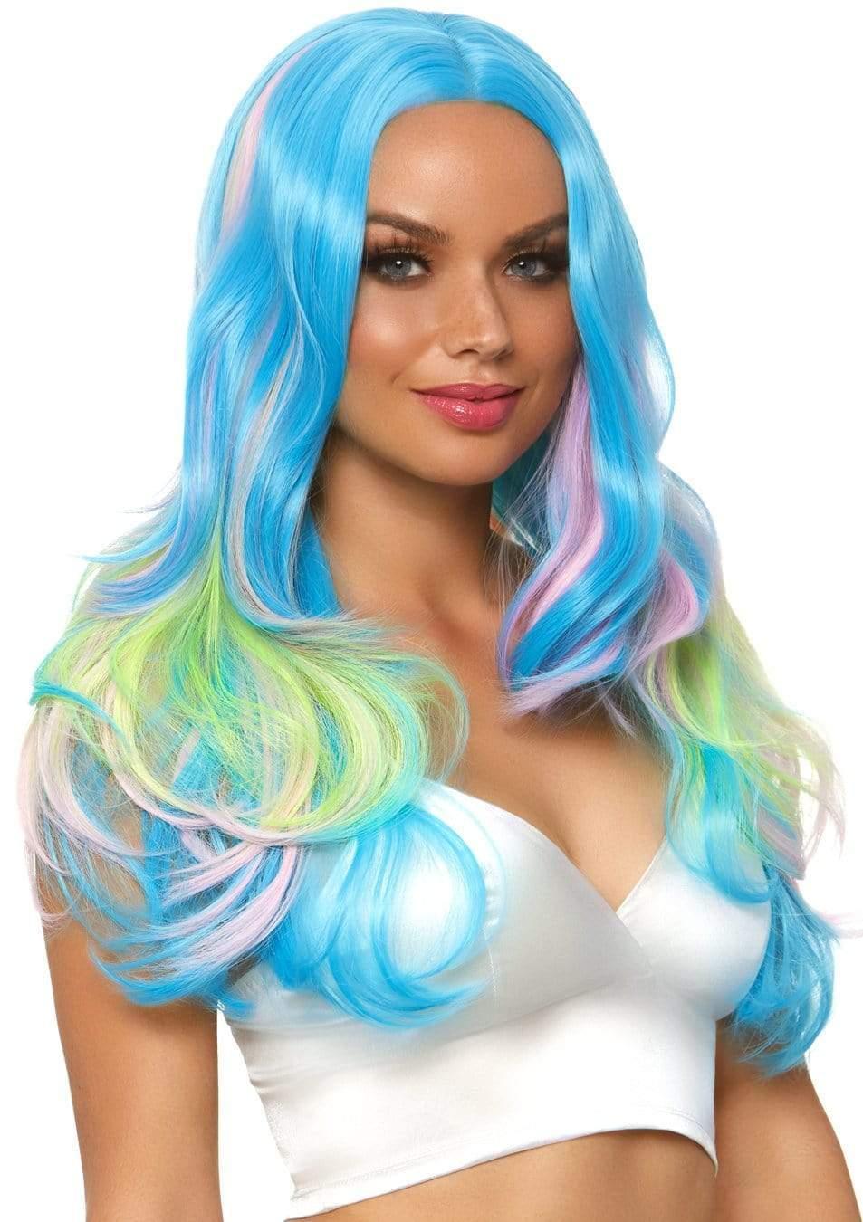 Leg Avenue 27" Mystic Hue Multi Color Wavy Long Wig Multicolor