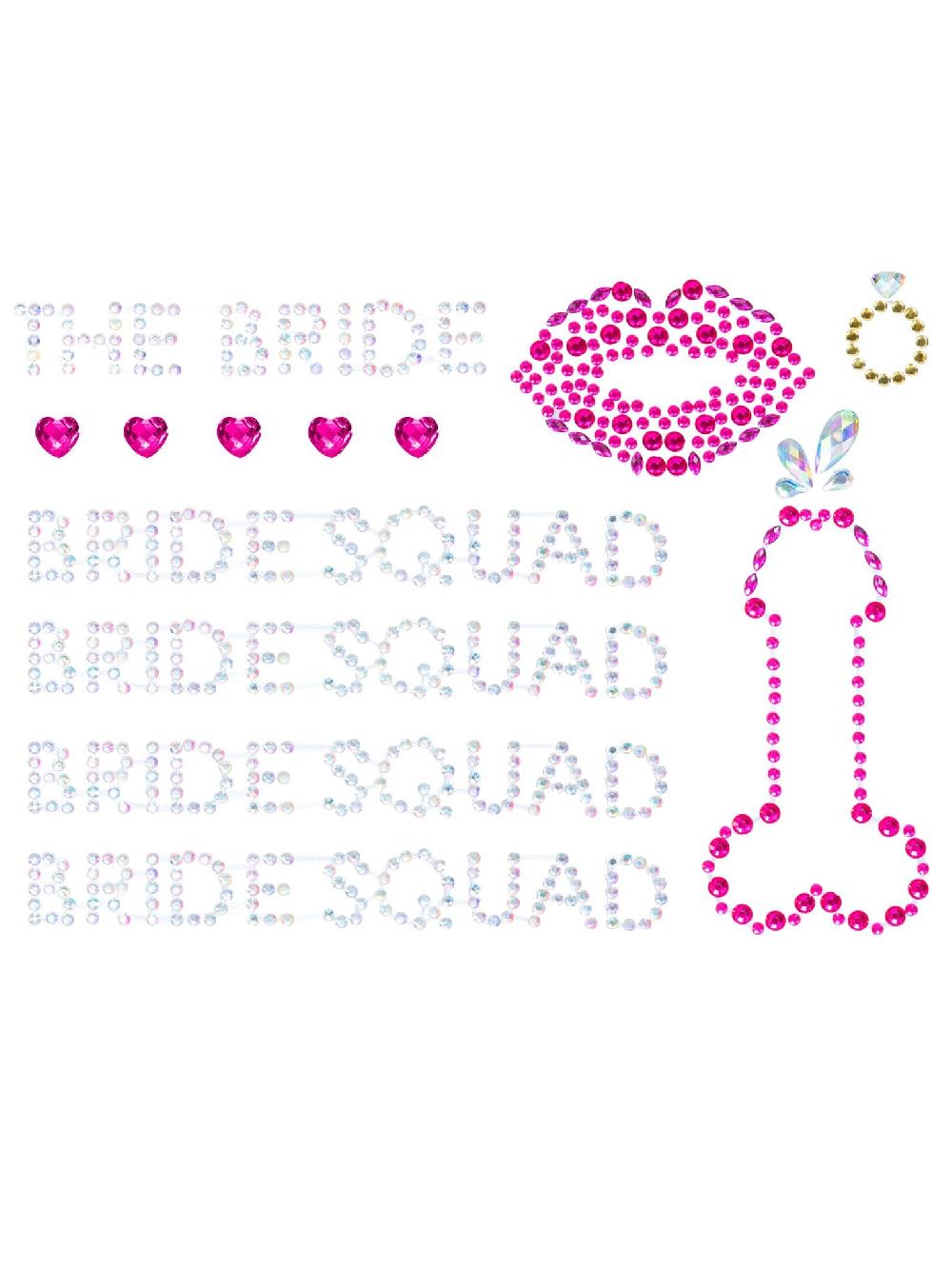 leg avenue Bachelorette Stick-On Body Jewels Multicolor