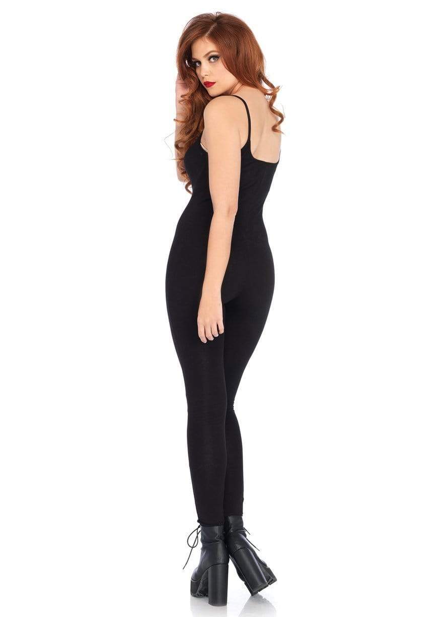Leg Avenue Basic Full Length Seamless Spandex Unitard Black